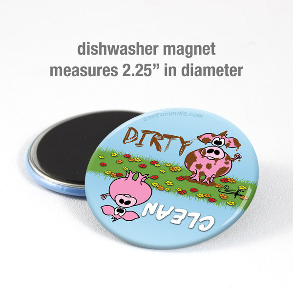 CLEAN/DIRTY PIG Dishwasher Magnet