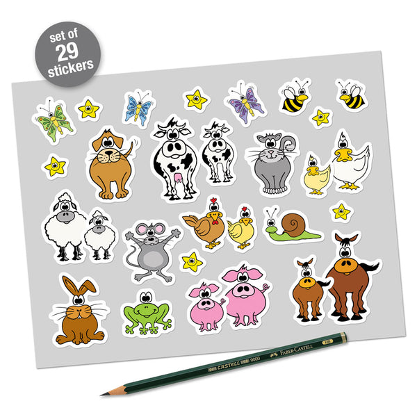 FARM ANIMALS Sticker Set