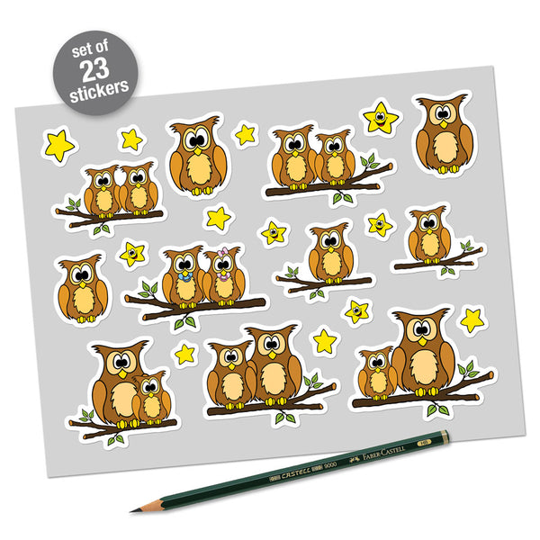 OWLS & STARS Sticker Set