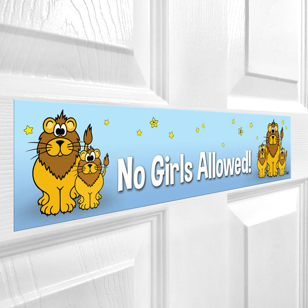 NO GIRLS ALLOWED! Door Sticker
