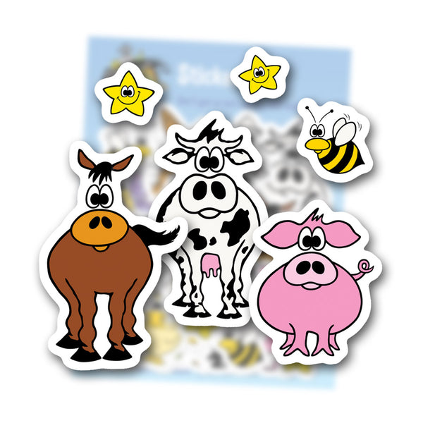 FARM ANIMALS Sticker Set