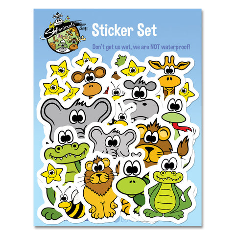 JUNGLE ANIMALS Sticker Set