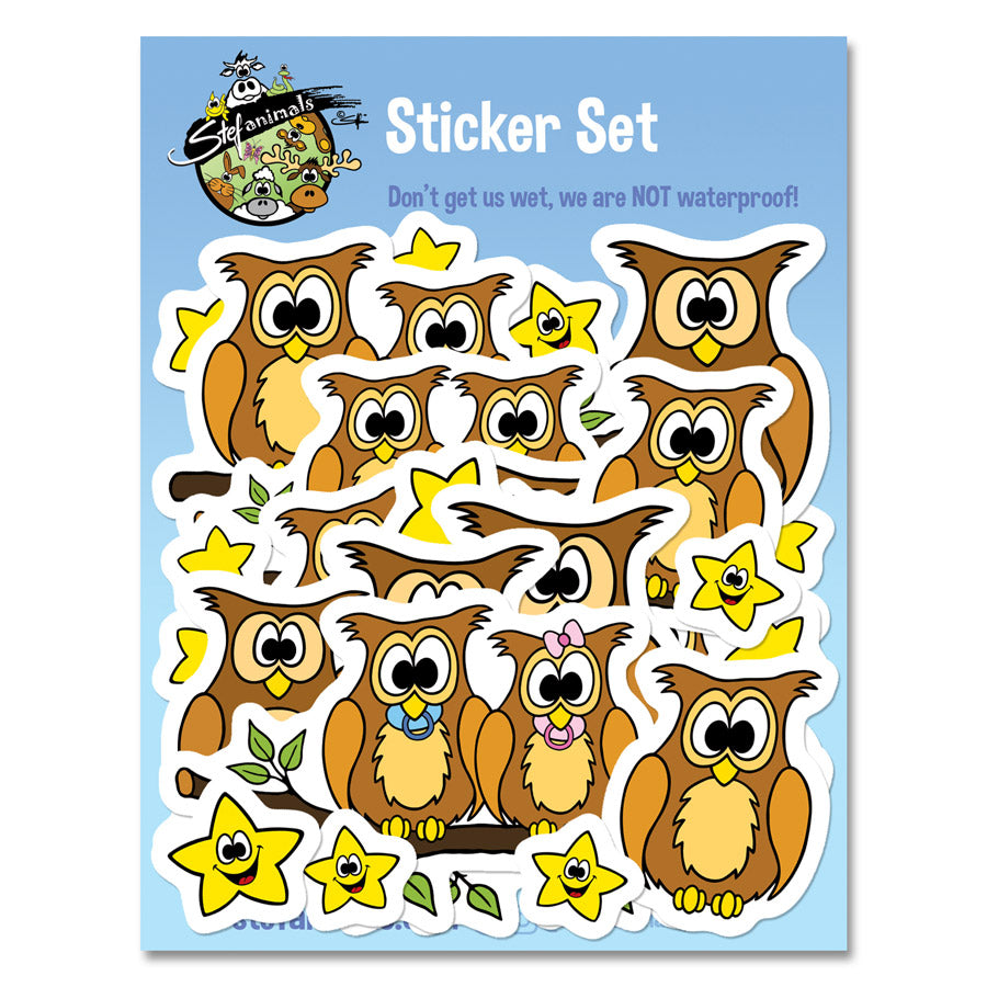 OWLS & STARS Sticker Set