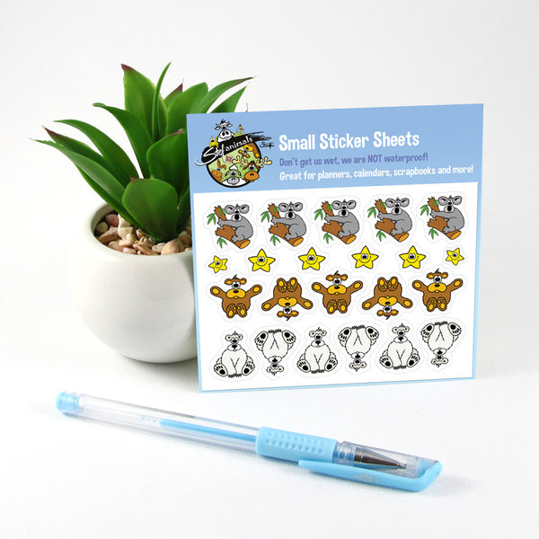 BEARS & STARS Small Sticker Sheet
